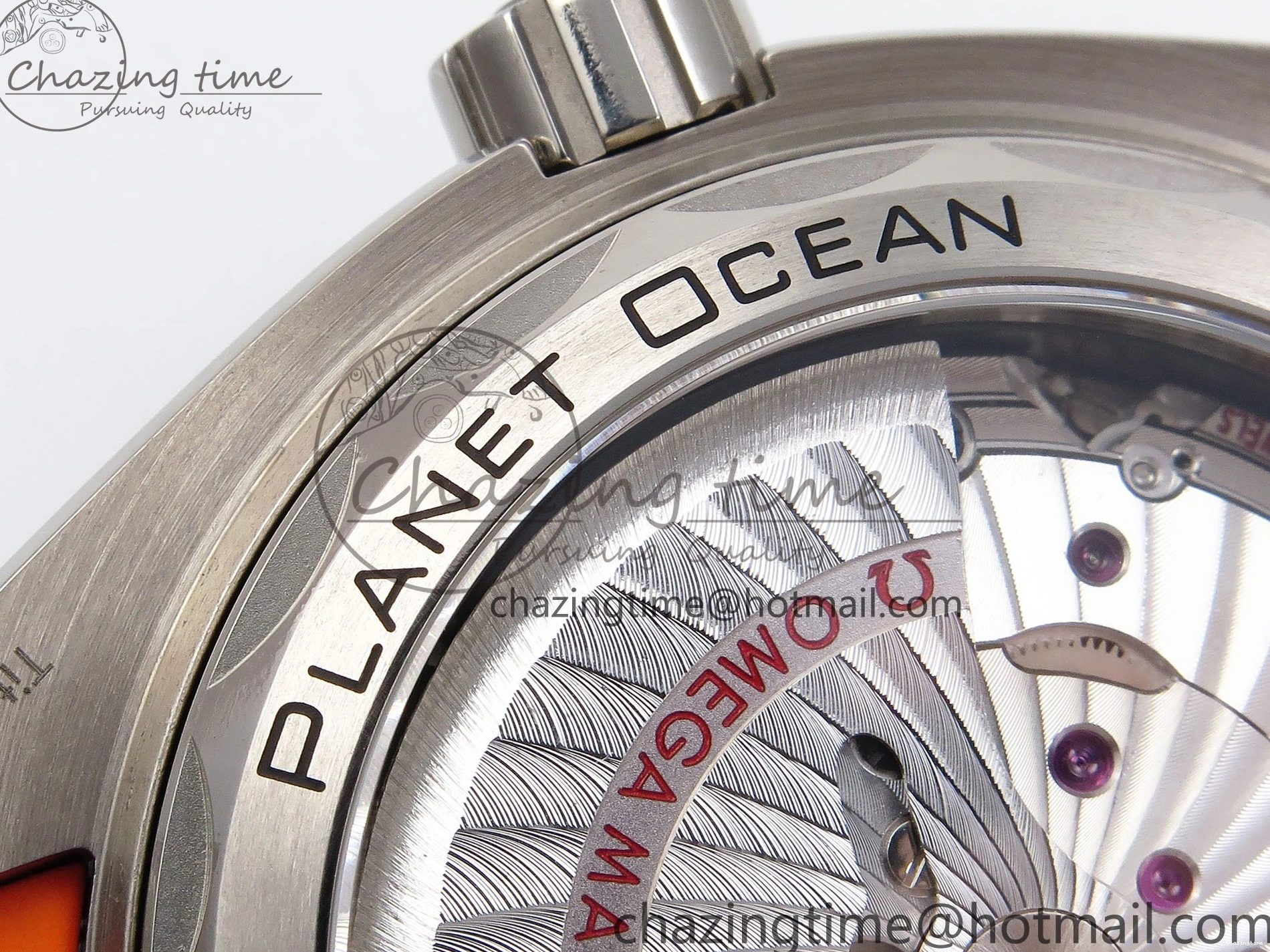 1226 Comfortable Planet Ocean 43.5mm SS VSF 1:1 Best Edition Black Orange Bezel Gray Dial on Nylon Strap A8900 Super Clone V 7730